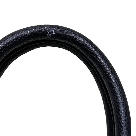 BEBE Logo Crossbody Handbag Purse Black Pebbles Leather Missing Strap Y2K 12X8 - Picture 3 of 6